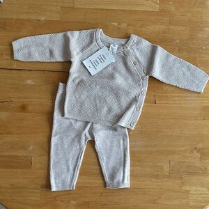H&M Organic Cotton Baby Sweater in Cream